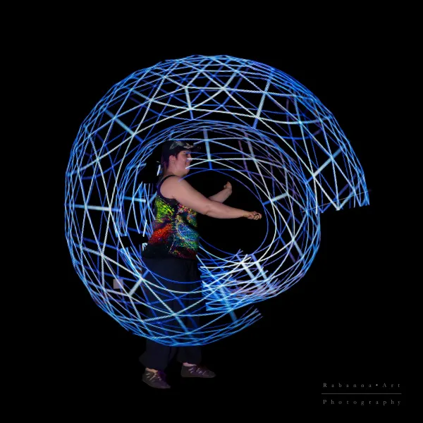 LED-Show: Pixel Poi Blue Bunny