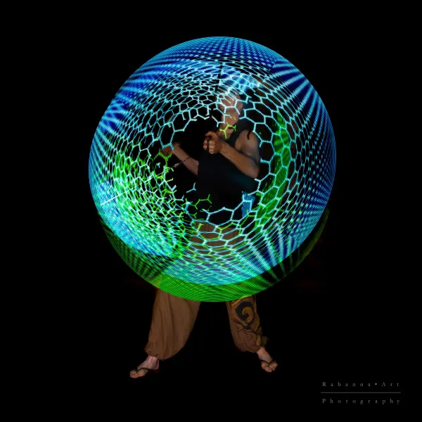 LED-Show: Pixel Poi Blue